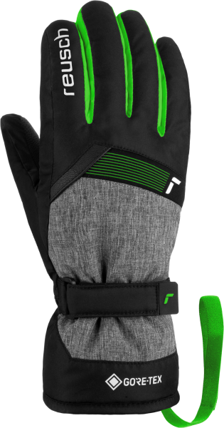 Reusch Flash GORE-TEX Junior 6261305 7679 black green grey front